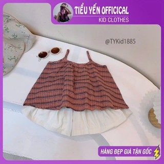  Quần áo trẻ em Quần áo hè bé gái set 2 dây và quần váy vải mềm mát cho bé 9-26kg S1885 | Tiểu Yến KID 