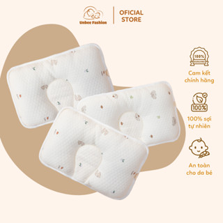 Gối Unbee Chống Bẹp Đầu Cho Bé Sơ Sinh -  Gối Lõm Cho Bé Sơ Sinh Hình Chữ Nhật 38x25