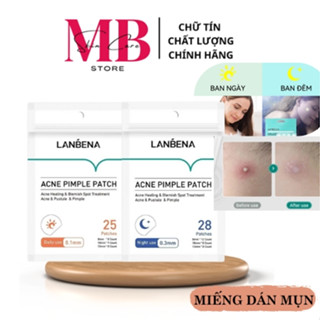 Miếng Dán Mụn Lanbena Hỗ Trợ Giảm Mụn, Lành Sẹo, Miếng Dán Trong Suốt Dễ Sử Dụng Cả Ngày Lẫn Đêm