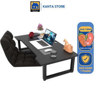 [Tặng 1 thảm bali] Bàn học làm việc gấp gọn ngồi bệt, bàn gaming chân khung sắt tĩnh điện chắc chắn kanta store