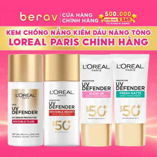 Kem Chống Nắng LOreal Paris Dạng Tinh Chất New UV Defender UV Serum Protector SPF50+/PA++++ 50ml