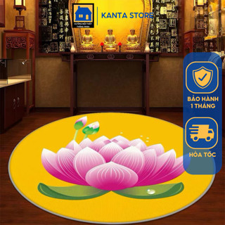 Thảm trải sàn hình hoa sen phong cách độc đáo, trang trọng- Kanta store