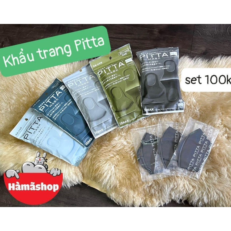 [ Hàng sẵn ] Khẩu trang Pitta  Nhật
