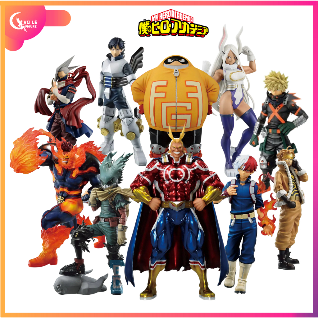 Mô hình My Hero Academia chính hãng Bandai Ichiban Kuji - Figure Deku Yagi Endeavor Fat Gum Bakugo