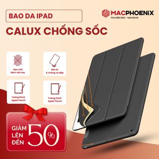 Bao Da Ipad Calux Vỏ Màu Pastel Viền Silicon Đệm Chống Sốc Tổ Ong, Ốp Cover Ipad Mini 1 2 3 4 5 Air Gen 7 8 9 (P02)
