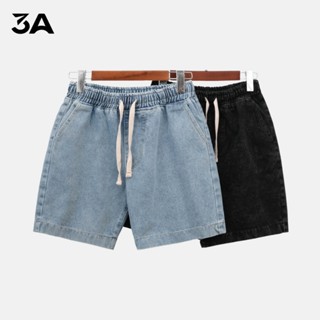 Quần Short Jeans Nam Cao Cấp 3A MENSTORE Quần Đùi Jean Trên Gối, Chất Liệu Dày Dặn, Đứng Form