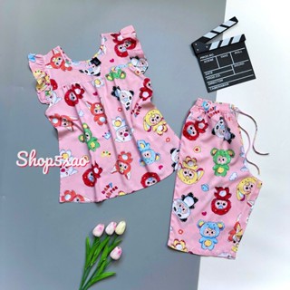 Đồ tole nữ, đồ bộ lanh mặc nhà cánh tiên lửng F21 VNXK (43-75kg) cao cấp, có Bigsize - SHOP5SAO