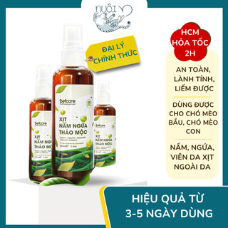   Hỏa tốc  Xịt thảo mộc nấm ngứa viêm da cho chó mèo - An toàn khi liếm - Cho chó mèo mọi độ tuổi 