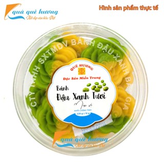 [Combo 5 hộp] Bánh đậu xanh tươi mix vị lá dứa Quê Hương 220gr đặc biệt thơm ngon