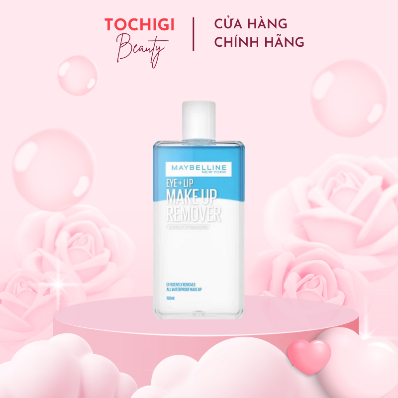 Nước tẩy trang mắt và môi Maybelline New York Eye & Lip Makeup Remover 150ml