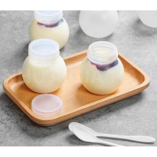 Combo Hũ đựng sữa chua tròn bóng đèn 120ml