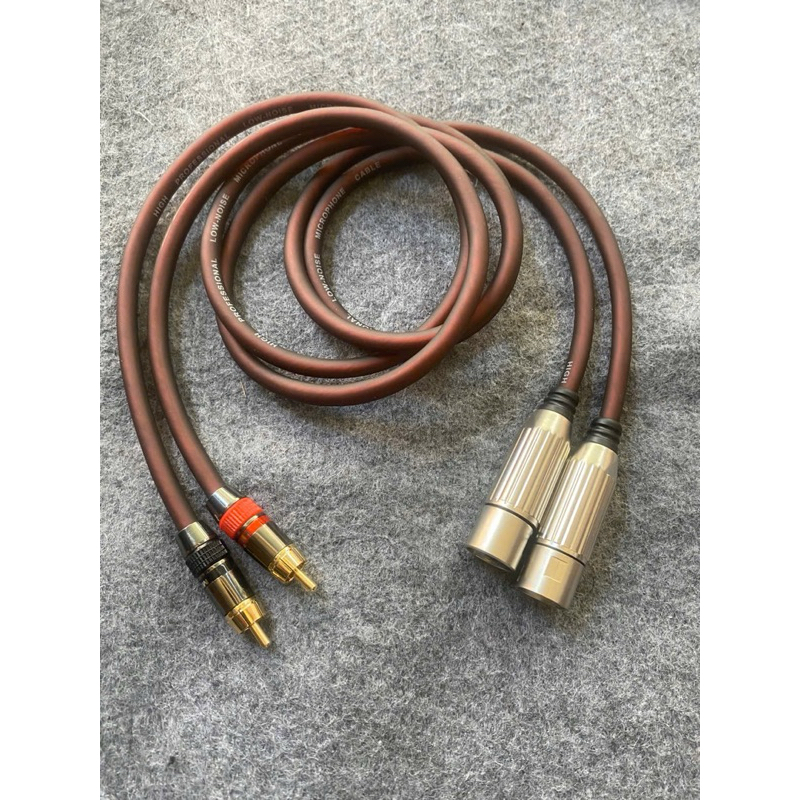 Cặp dây jack Canon Đực/ Canon Cái ra AV, loại tốt, dài 1m, giá 1 cặp