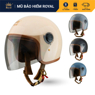 [MẪU MỚI] Mũ Bảo Hiểm 3/4 Có Kính Royal M339 Nam Nữ Bảo Hành 12 Tháng, Nón Bảo Hiểm An Toàn