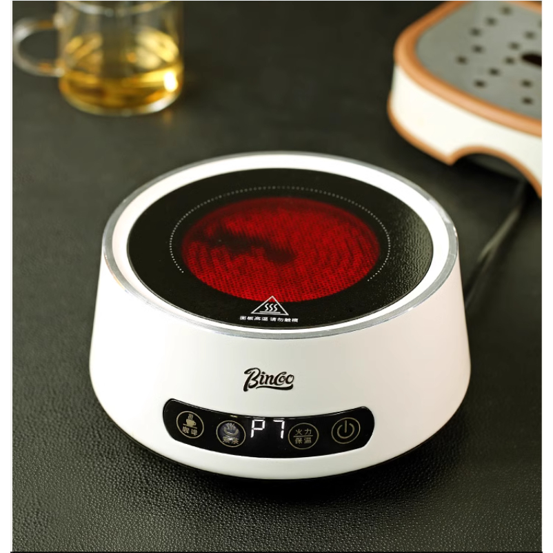 BinCoo | Bếp Hồng Ngoại Mặt Kính Ceramic 800W | Cảm Ứng | Bếp Pha Trà, Cà Phê Moka Pot