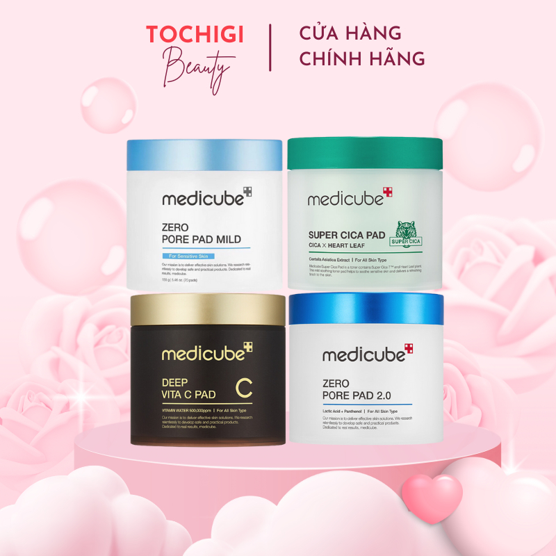 Toner Pad Medicube Zero Pore Pad 2.0/ Deep Vita C Pad/ Super Cica Pad