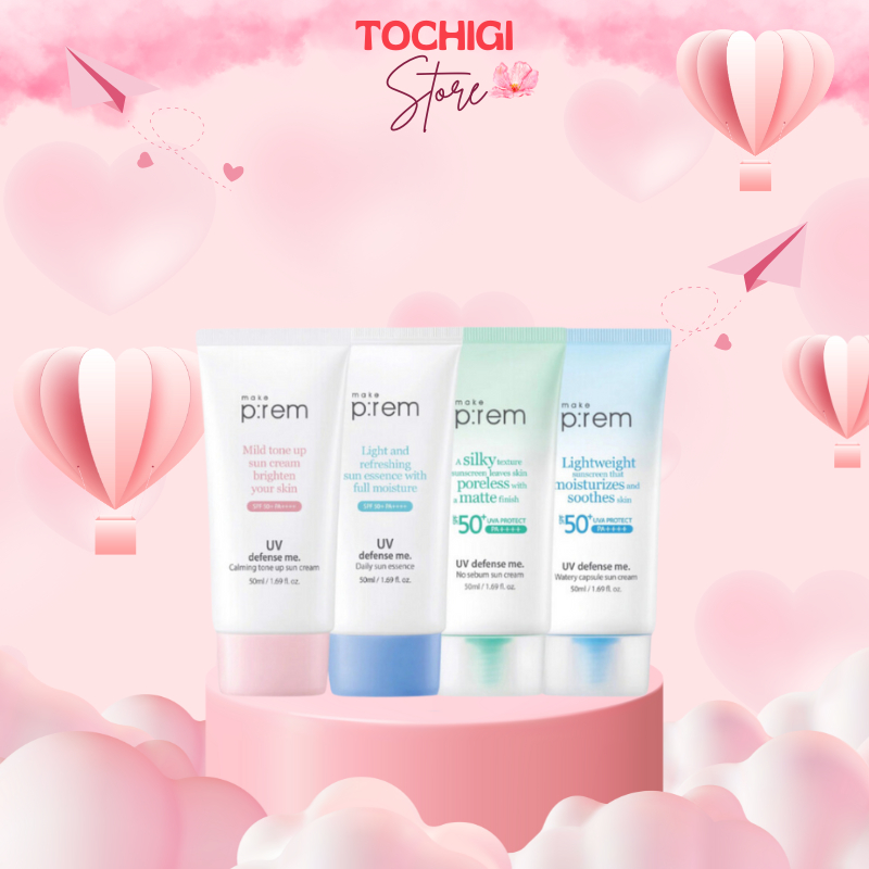  Kem Chống Nắng Make P:rem UV defense me Make Prem 50ml 150ml 