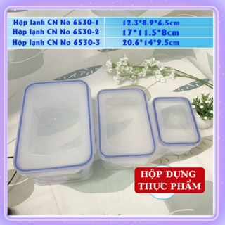 Set 3 hộp nhựa đựng thực phẩm viền xanh, bảo quản thức ăn tiện lợi, an toàn,hộp đựng thực phẩm có nắp
