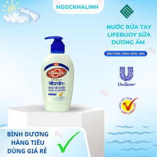 Nước rửa tay lifebuoy sữa dưỡng ẩm chai 180G 