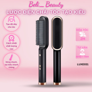 Lược Điện Chải Tóc Tạo Kiểu Có Dây - Kiêm Máy Uốn - Duỗi - Ép Tóc - LUXE031