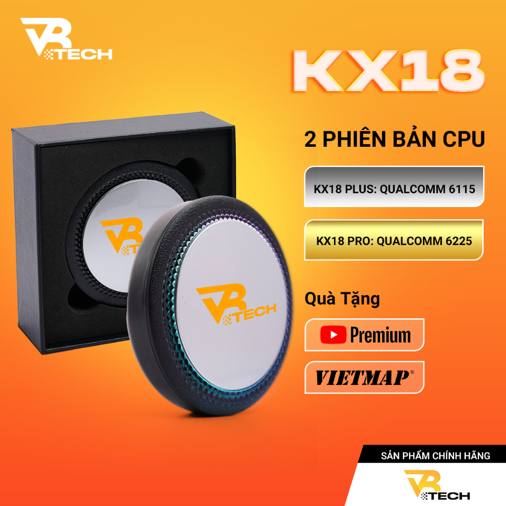 Android Box Ô Tô 2026 Chính Hãng VRTECH KX-18 Plus & Pro 2025 Chính Hãng, 2 Phiên Bản CPU 8 Nhân QCM6115,QCM6225,Carplay | BigBuy360 - bigbuy360.vn