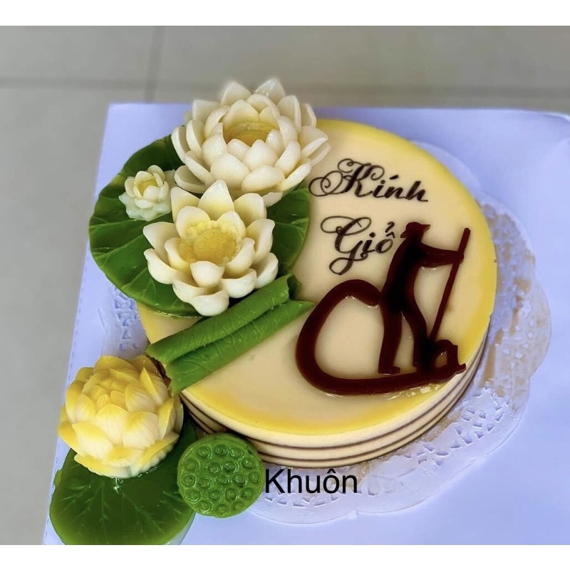 combo 9 khuôn silicon bộ hoa sen to làm thạch rau câu/ xôi hoa đậu