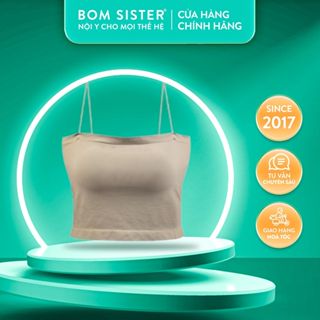 Áo lót ống croptop thun co giãn màu trơn nâng ngực tự nhiên BOM SISTER BR7001