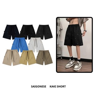 Quần Short SAIGONESE Quần Đùi Nút Kim Loại Chất Kaki Form Unisex Nam Nữ