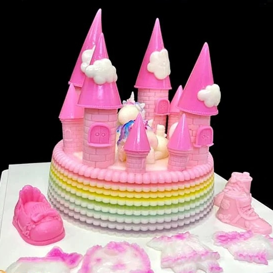 Set 8 khuôn silicon làm tòa lâu đài to