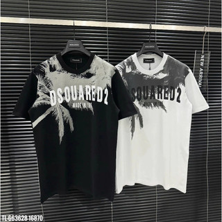 Áo thun Dsquared2 Icon in cây dừa thiết kế dành cho nam nữ cotton cho dãn 2 chiều New 2025 [M10]