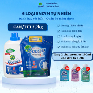 Nước Giặt Xả Booster Hương Hoa Thiên Nhiên Can 3,7kg Cửa Ngang, Cửa Trên, Sạch Sâu, Thơm Lâu