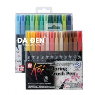 [DA ĐEN] Bộ 6 | 12 | 24 | 48 Màu Bút Sakura Koi Brush Pen
