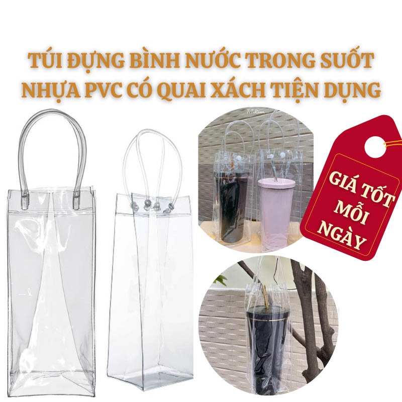 G7 Túi Trong suốt đựng ly giữ nhiệt, mỹ phẩm,túi đa năng GARINER888