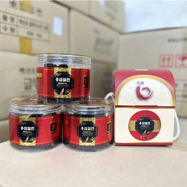 Sâm Hoàng Diệu - Sâm lát 6 năm tuổi tẩm mật ong NongHuyp Sobaek  Hàn Quốc 200g