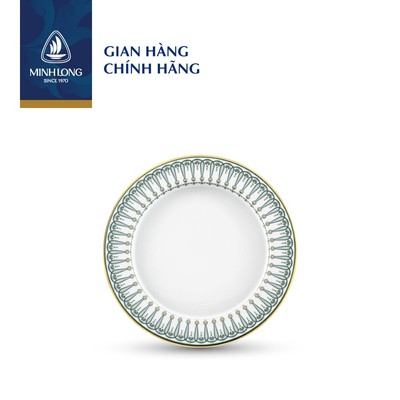 Tô, Dĩa Sứ Cao Cấp Minh Long - Đồng Tâm Xanh Lá