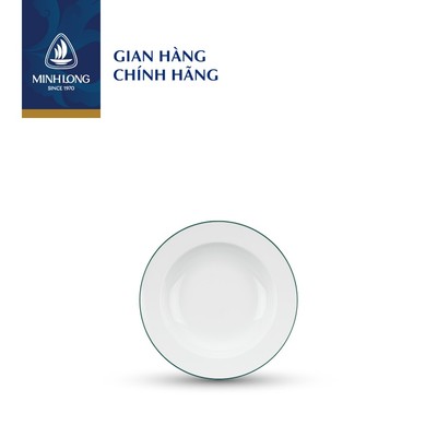 Dĩa Sứ Minh Long - Jasmine - Chỉ Xanh Lá
