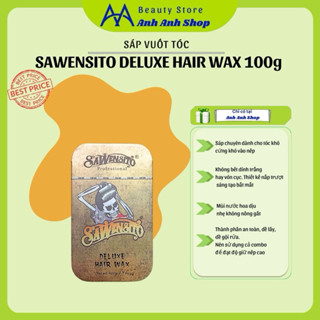 Sáp vuốt tóc Sawensito Trượt Vàng Deluxe Hair Wax 100gr tạo kiểu giữ nếp cho tóc. HÀNG CHÍNH HÃNG