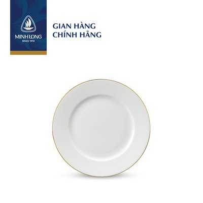 Tô, Dĩa Sứ Cao Cấp Minh Long - Jasmine - Viền Chỉ Vàng