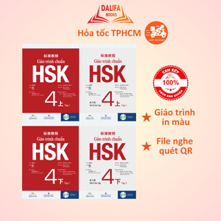 Sách Combo Giáo trình chuẩn HSK 4 bài học và bài tập(Combo lẻ tuỳ chọn)