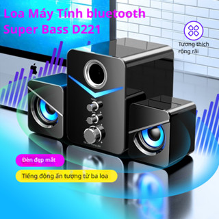 Loa Máy Tính Để Bàn MC D221,Loa Vi Tính SUPER BASS Cực Đã,Có LED,Dòng Loa Máy Tính Cho Laptop,PC,ĐT