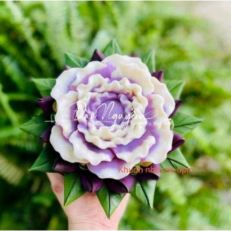 Khuôn silicon mẫu đơn đại trà bá 16cm khuôn thôi nôi