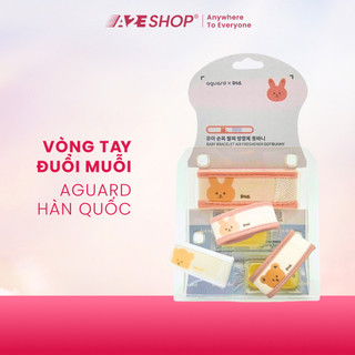 [GIÁ TỐT] Vòng tay chống muỗi kèm 2 viên nén Hàn Quốc Aguard an toàn cho bé, vòng tay dã ngoại đuổi côn trùng