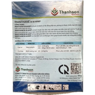Thuốc Trừ Bệnh - Manthane 80WP - Gói 1kg