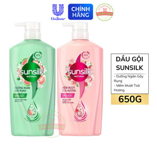 Dầu Gội Đầu Sunsilk Mềm Mượt Toả Hương | Dưỡng Ngăn Gãy Rụng - Chai 650G