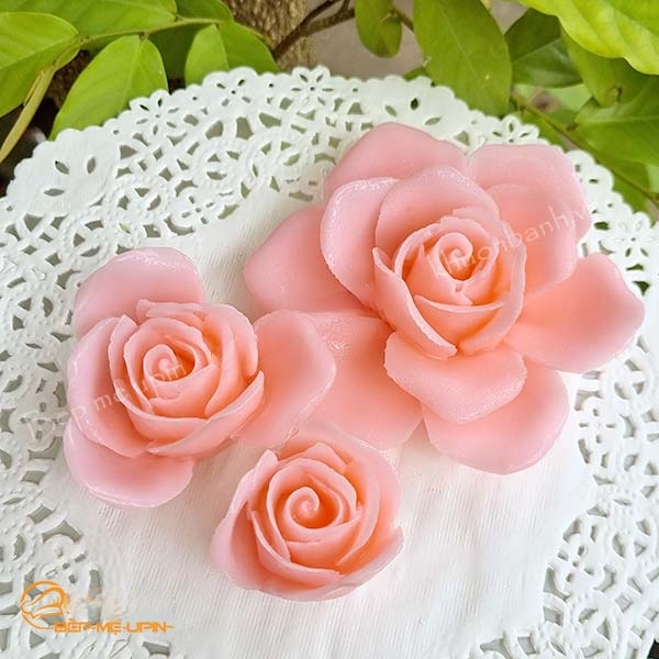 Sét 3 khuôn silicon hoa hồng mã G3 khuôn hoa hồng đẹp