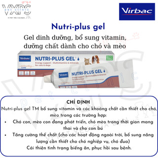 [DATE 2027] Gel dinh dưỡng Virbac Nutri Plus Gel