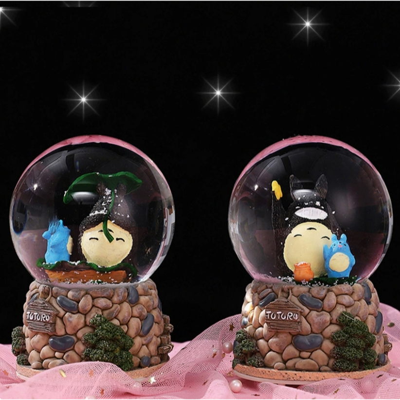 Quả cầu tuyết totoro size to QCTT5a để bàn cute dễ thương