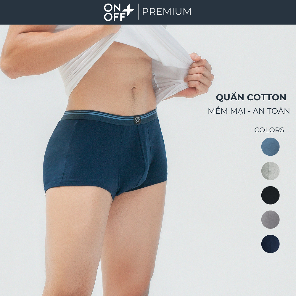 Quần lót nam dáng trunk cotton USA ONOFF Extra kháng khuẩn thấm hút vượt trội -  18UO23A018