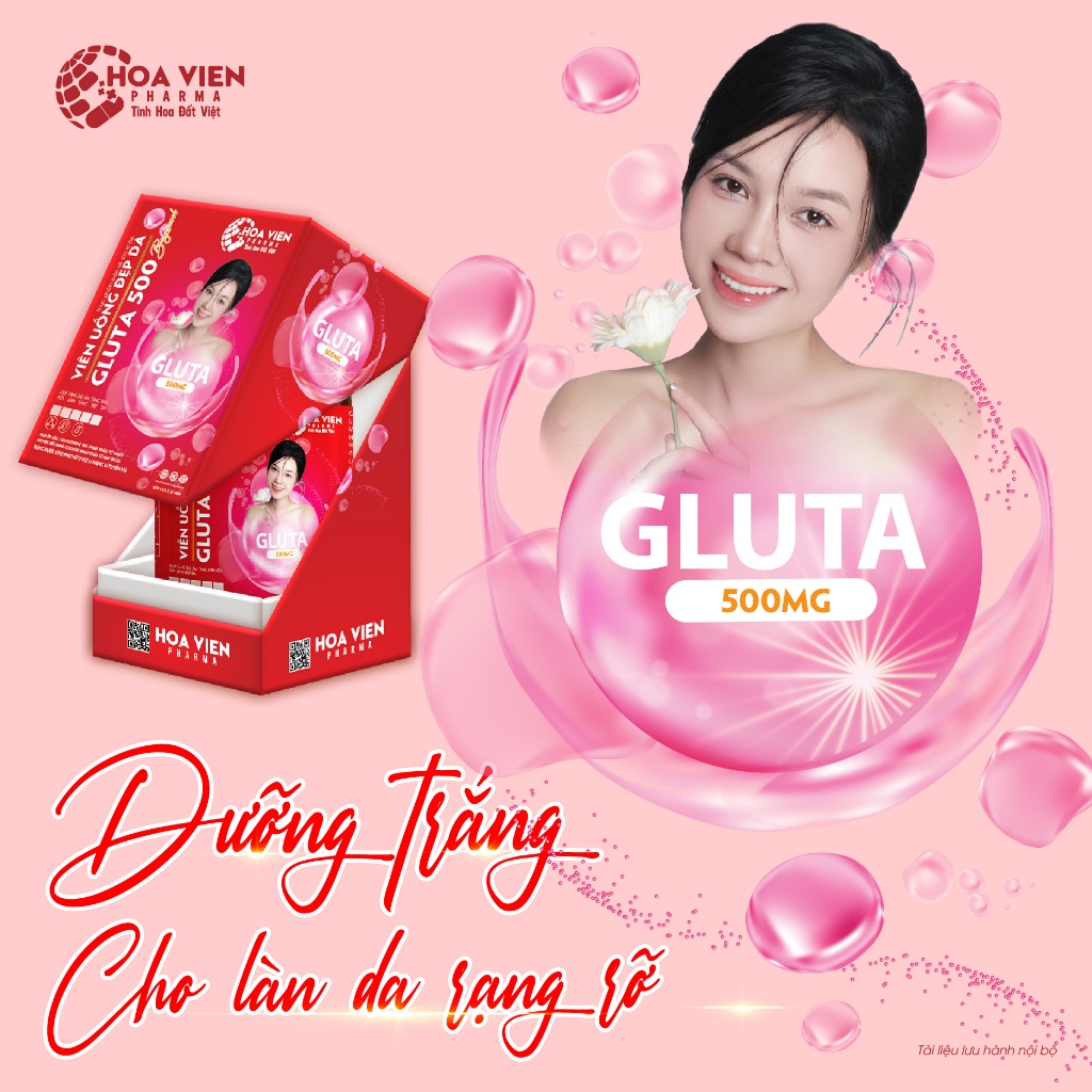 Viên uống trắng da L-Glutathione 98% từ Nhật Bản giúp Sáng da Đẹp da Giảm nám Mờ thâm - GLUTA 500 Be
