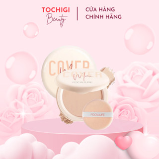  Phấn phủ FOCALLURE dạng nén chất lì bổ sung vitamin C kiềm dầu cho da mặt 6.5g  FA 155  