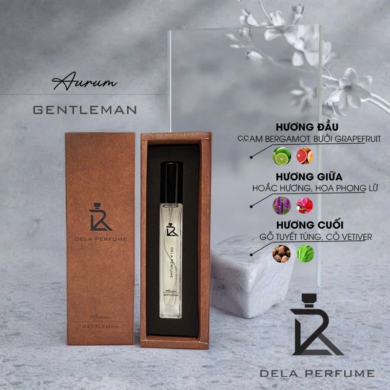 DELA PERFUME GENTLEMAN AURUM  10ml + Lịch lãm + Sang trọng + Đẳng cấp